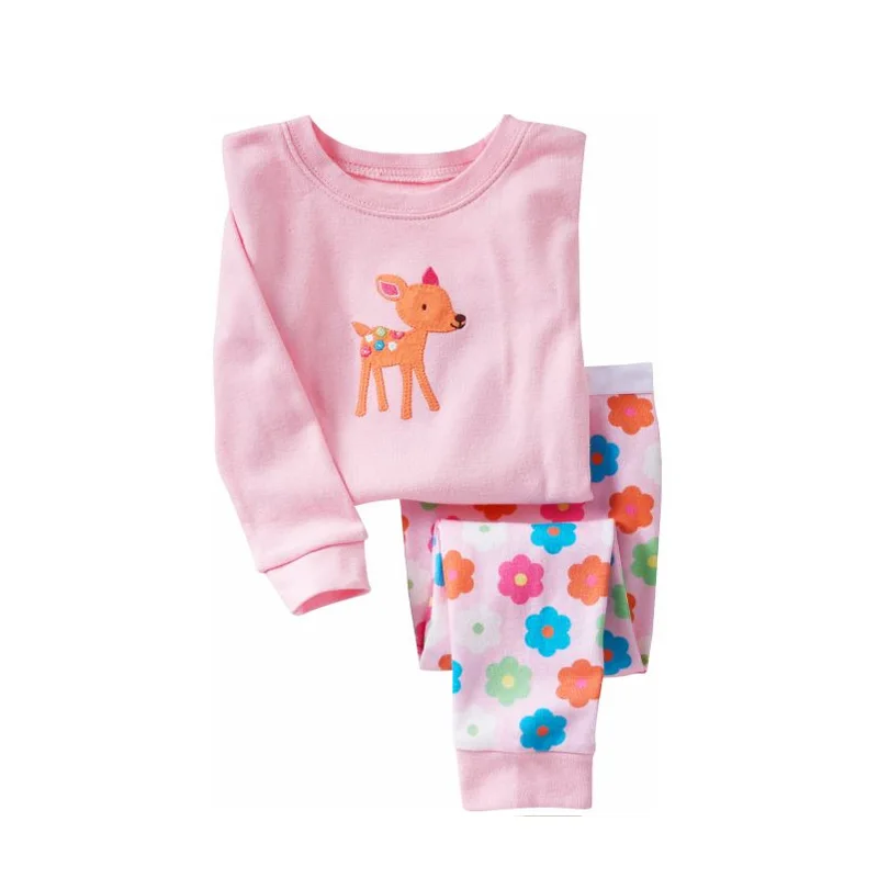 Детская Пижама с человеком-пауком, одежда для сна с единорогом для мальчиков и девочек детская зимняя одежда для сна с длинными рукавами, хлопковые пижамы для маленьких девочек возрастом от 2 до 8 лет - Цвет: NO18