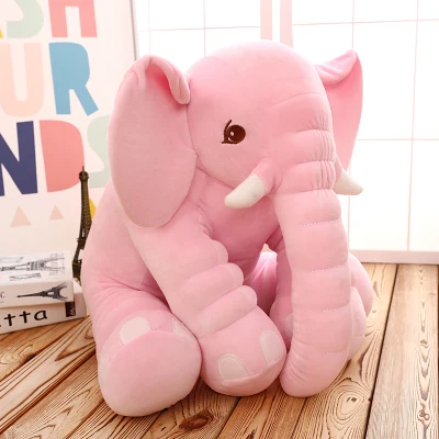 Новая игрушка мультяшный слон плюшевая игрушка мягкая кукла подушка игрушка подарок на день рождения h1358 - Цвет: Розовый