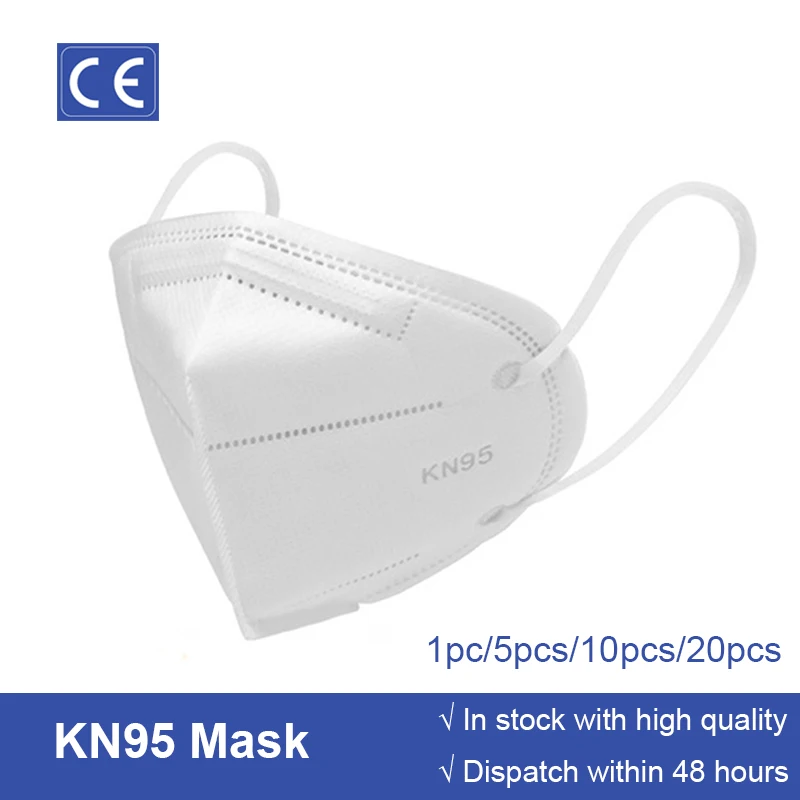

In stock 95% Filtration KN95 Earloop Non Woven face Mouth Masks Dustproof Anti-fog And Breathable Face Masks 48H fast shipping
