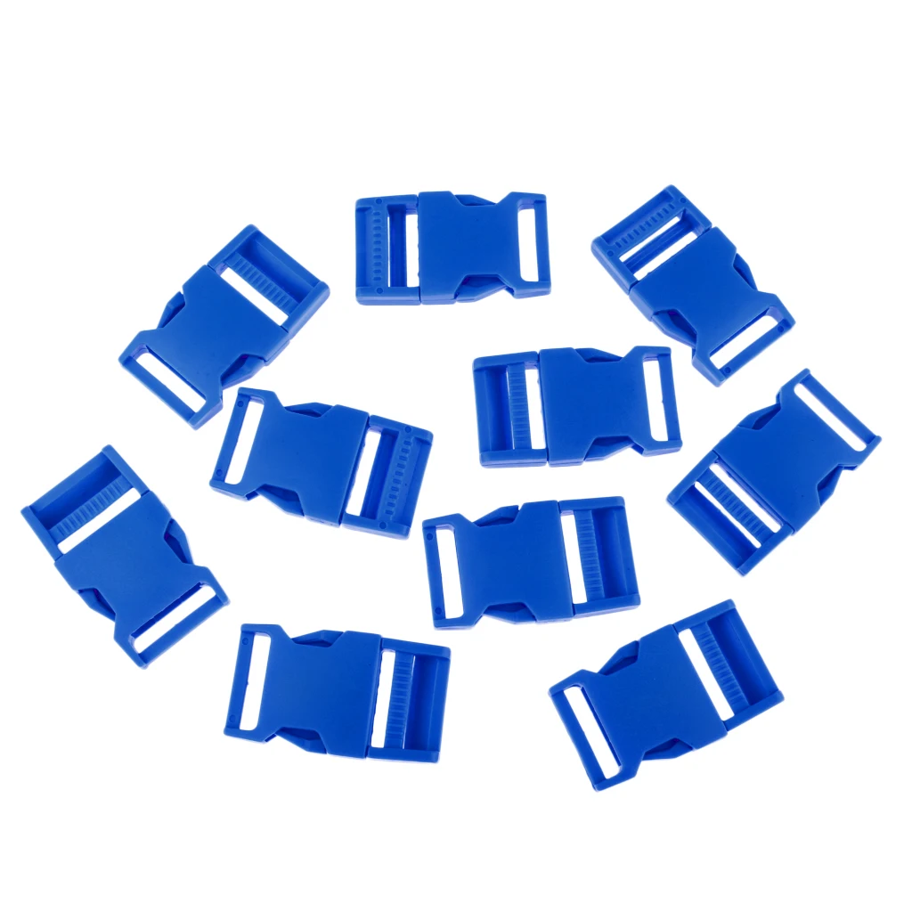 Dark Blue 10 шт. пластиковые боковые пряжки для " рюкзак лямки - Цвет: Dark Blue