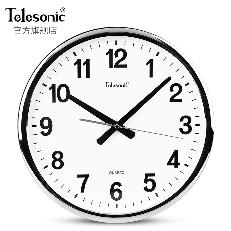 Large Silver Wall Clock Silent Clock Mechanism Bedroom Living Room Simple Wall Watches Home Decor Horloge Mural Gift Ideas FZ309 - Цвет: 36.5CM