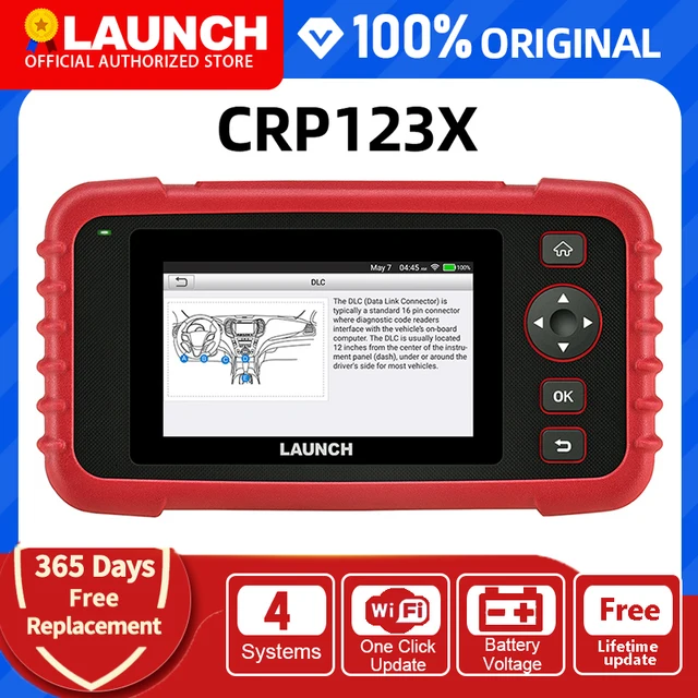 Launch X431 CRP123X OBD2 Code Reader Creader 123X Car Scanner ENG ABS