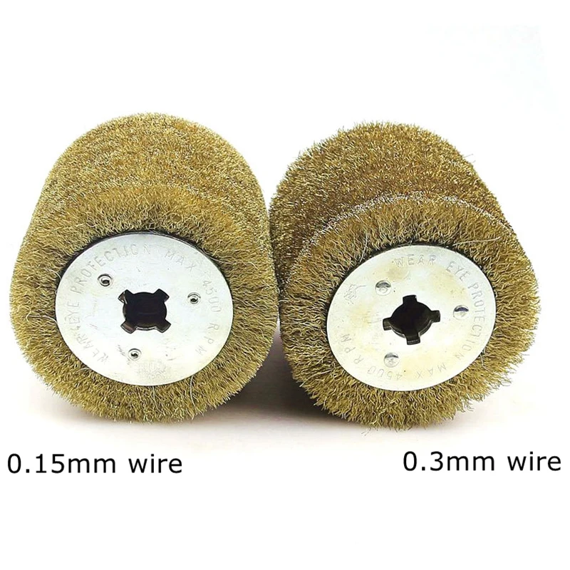  WSFS Hot Wire Brush Wheel Wood Open Paint Polishing Deburring Wheel for Electric Striping Machine