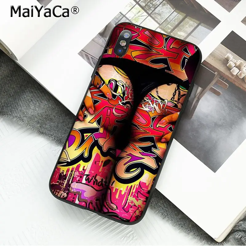 MaiYaCa сексуальная картина маслом бикини девушки попка роскошный высококачественный чехол для телефона для iphone 11 pro 8 7 66S Plus X 5S SE X XS XR XS MAX - Цвет: 1
