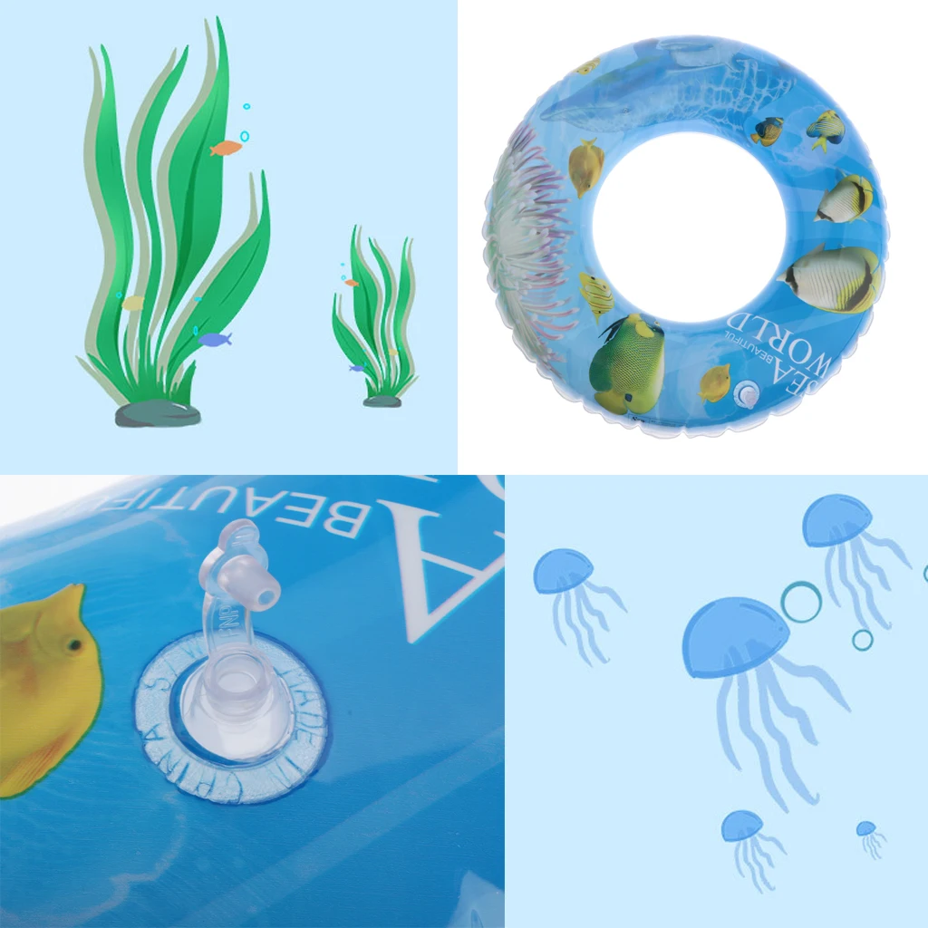 Children Kids Inflatable Floats Swim Ring Summer Water Sports Swimming Fun Toy Water Sports Beach Toy Beach Pool Accessories