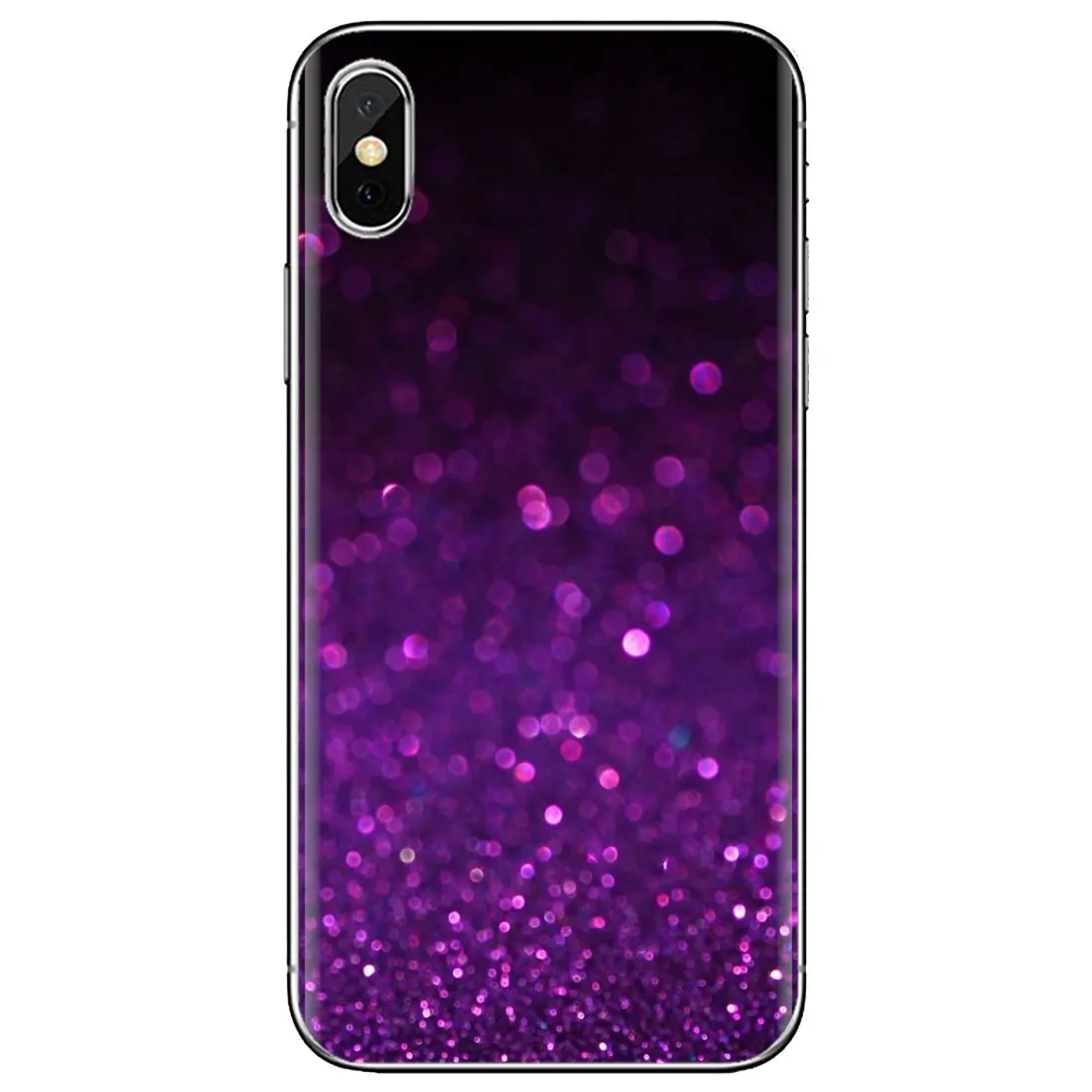 For Meizu M6 M5 M6S M5S M2 M3 M3S NOTE MX6 M6t 6 5 Pro Plus U20 Beautiful Purple Glitter Sparkles Bling Silicone Phone Case best meizu phone case design Cases For Meizu