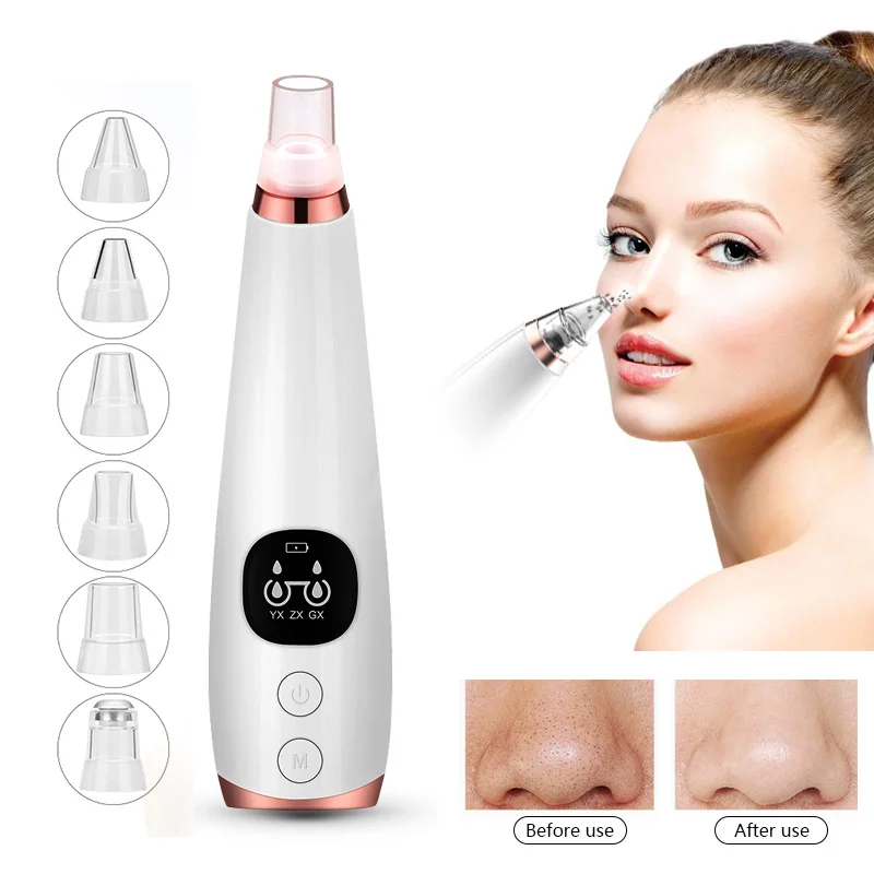 

Blackhead Remover Skin Care Pore Vacuum Acne Pimple Removal Vacuum Suction Tool Facial Diamond Dermabrasion Machine Face Clean