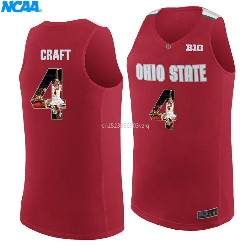 Новое поступление, высокое качество, Ohio State Craft#4 Scarlet, Спортивная футболка для колледжа, майки, S-XXXL
