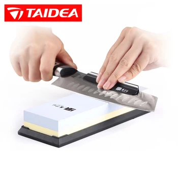 

GRINDER Double sided Whetstone 2pcs/Set sharpening stone Angle guide Kitchen sharpening system 180-8000# white alundum