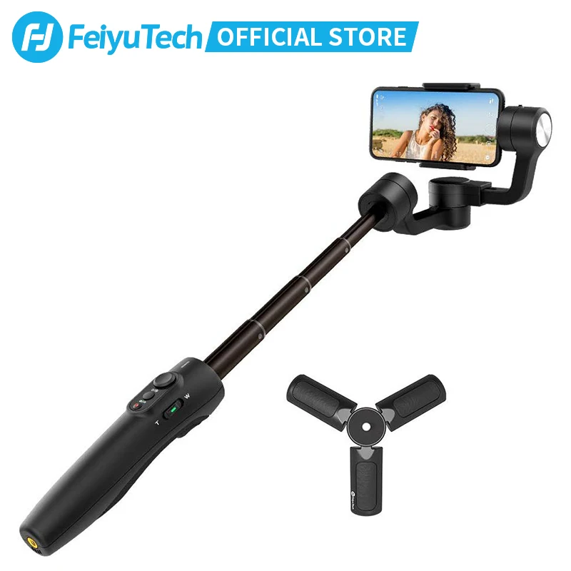 FeiyuTech Vimble 2s Смартфон Gimbal Ручной Стабилизатор с 180 мм удлинитель Штатив для iPhone 11 X Xs 8 7 XIAOMI samsung