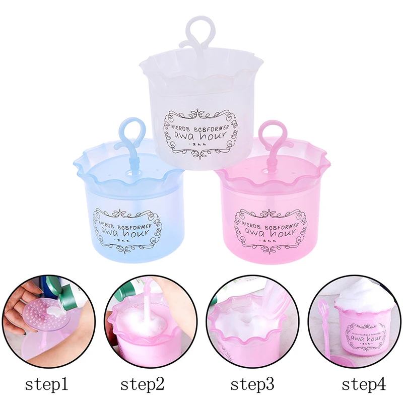 Portable Foam Maker Facial Cleanser Cup Body Wash Bubble Bubbler for Travel Makeup Tool 3 Colors | Красота и здоровье