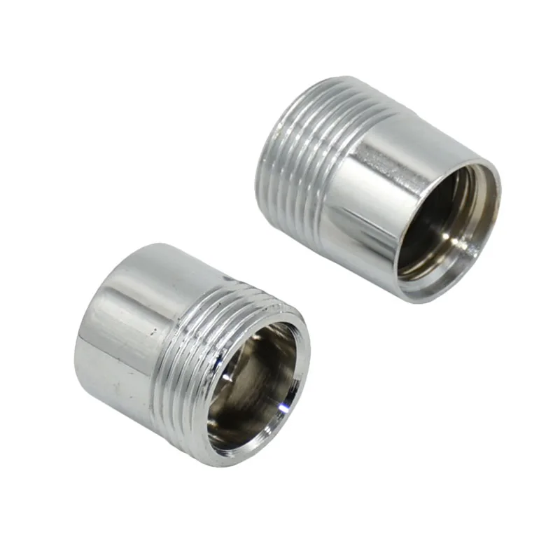 Brass Shower Nozzle Connector Silver Female 1/2" To 3/4" Male Threaded