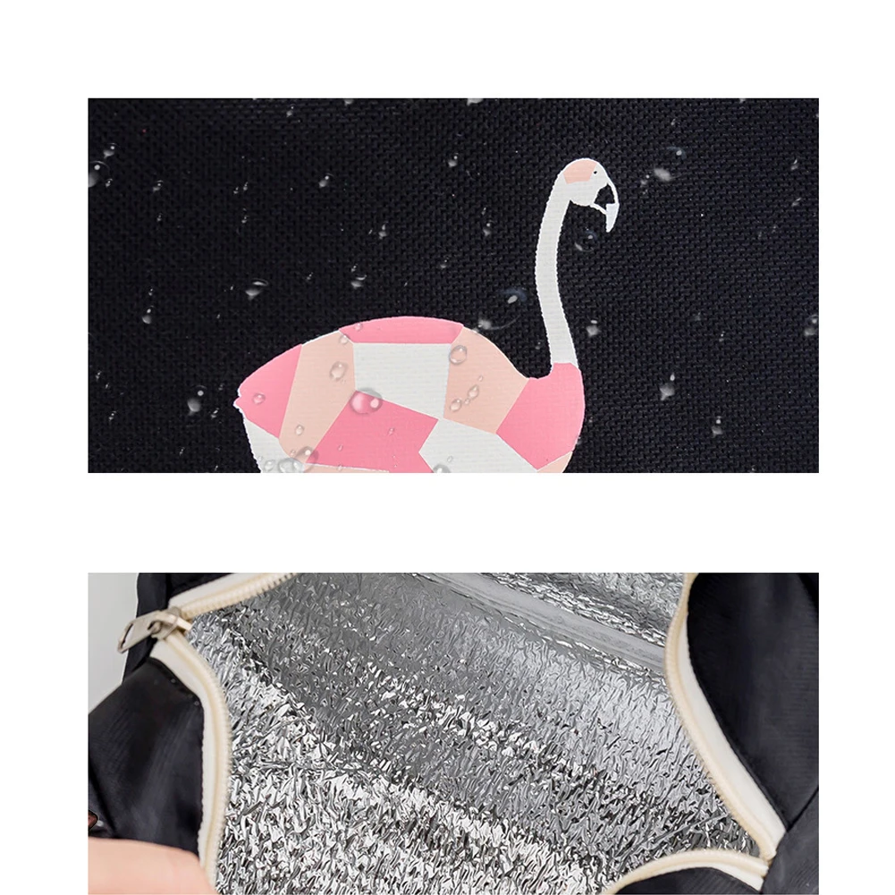 Местная Стоковая модная Термосумка для пищи Оксфорд водонепроницаемый Фламинго термоохладитель дорожная переноска для пикника чехол термопортативный