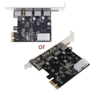 

4 Port PCI-E to USB 3.0 HUB PCI Express Expansion Card Adapter 5 Gbps Speed
