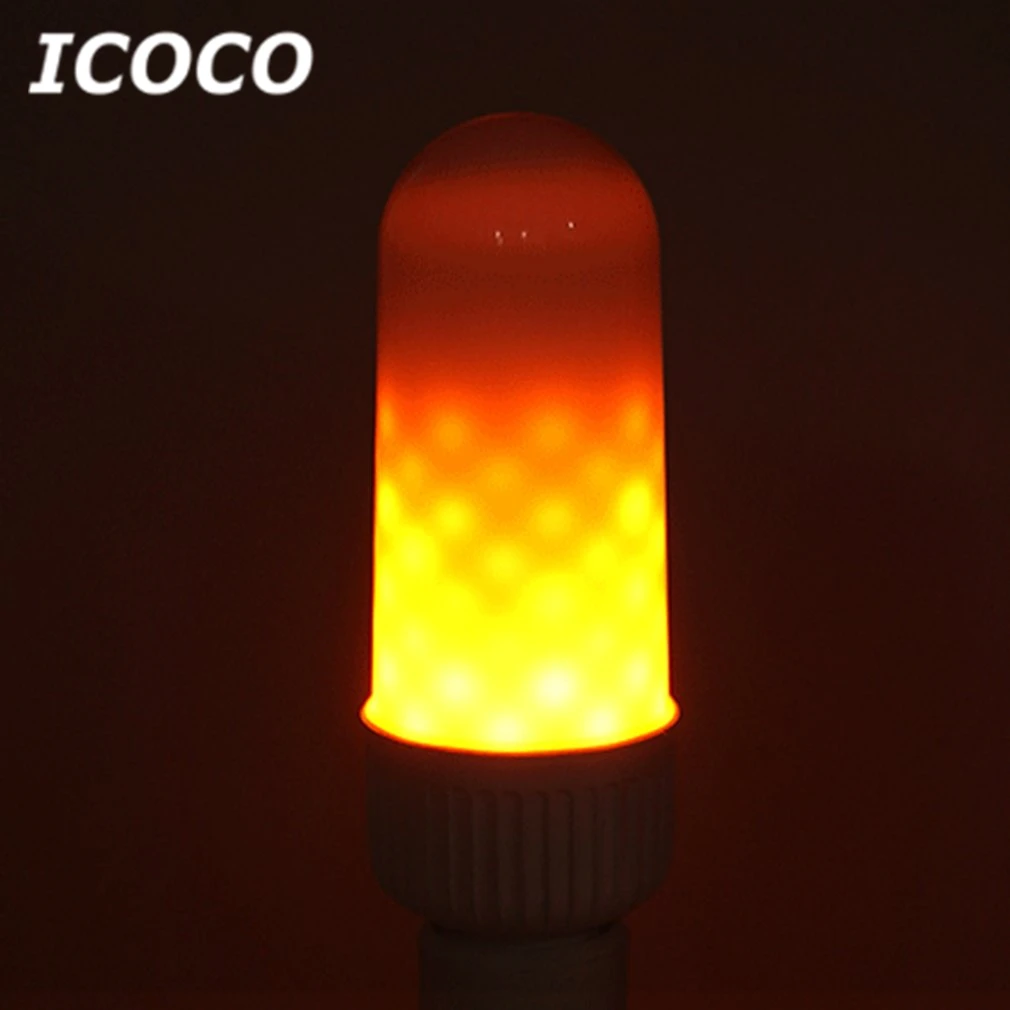ICOCO E27 3W светодиодный светильник эффект пламени лампа Мерцающая эмуляция огня светильник светодиодный светильник для рождества домашний декор Прямая поставка