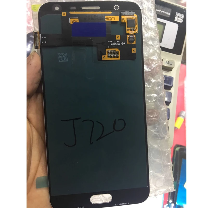 SUPER AMOLED 5,5 ''lcd для SAMSUNG Galaxy J7 Duo J720 J720F AMOLED lcd дисплей кодирующий преобразователь сенсорного экрана в сборе регулируемый
