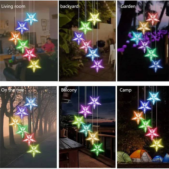 Solar Mobile Wind Chime 5