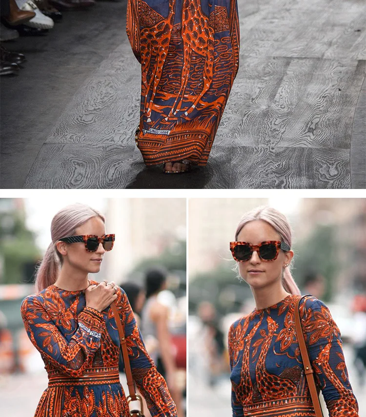 High-end custom Totem of Africa Digital Printed 100%Silk Fabric For Summer Dress,Width 138cm Chiffon Clothing Cloth DIY Sewing