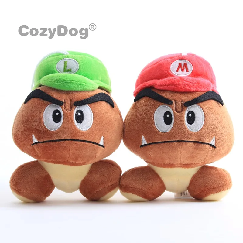 Супер Марио Bros серии игровые игрушки 5 шт./партия ядовитые грибы плюшевые игрушки каштан Абердин мягкие куклы 14-17 см подарок для детей