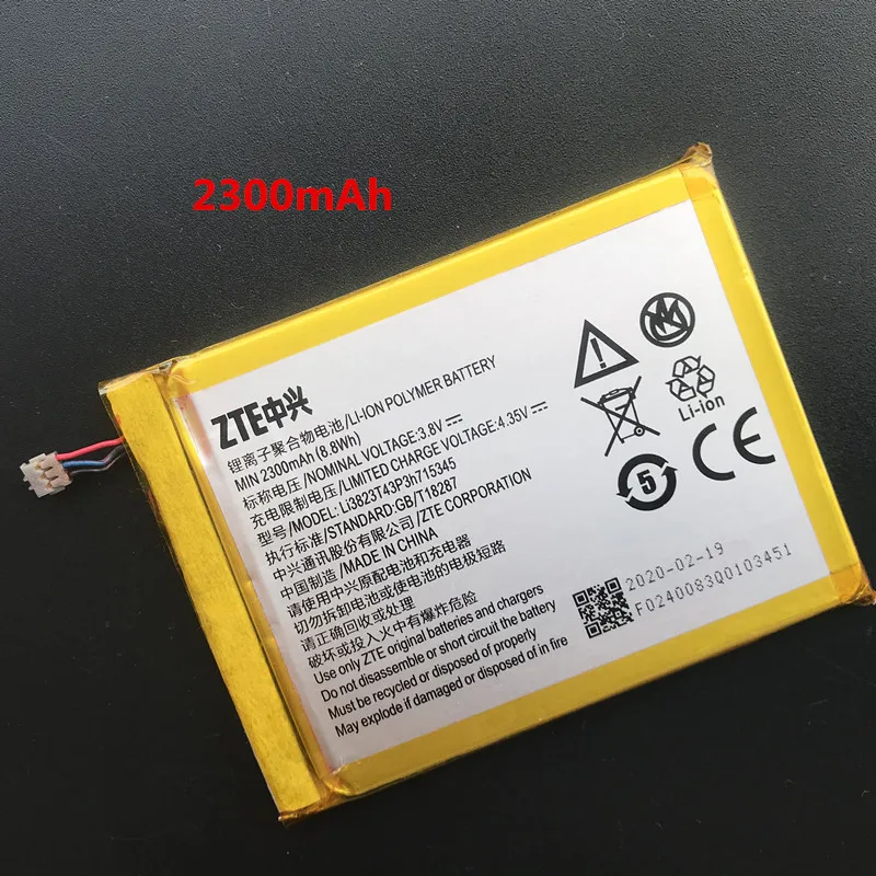 Оригинальный Новый 2000 мА/ч Li3820T43P3h715345 для ZTE MF920 MF920A MF920S MF920TS MF920V MF920VS MF920W +