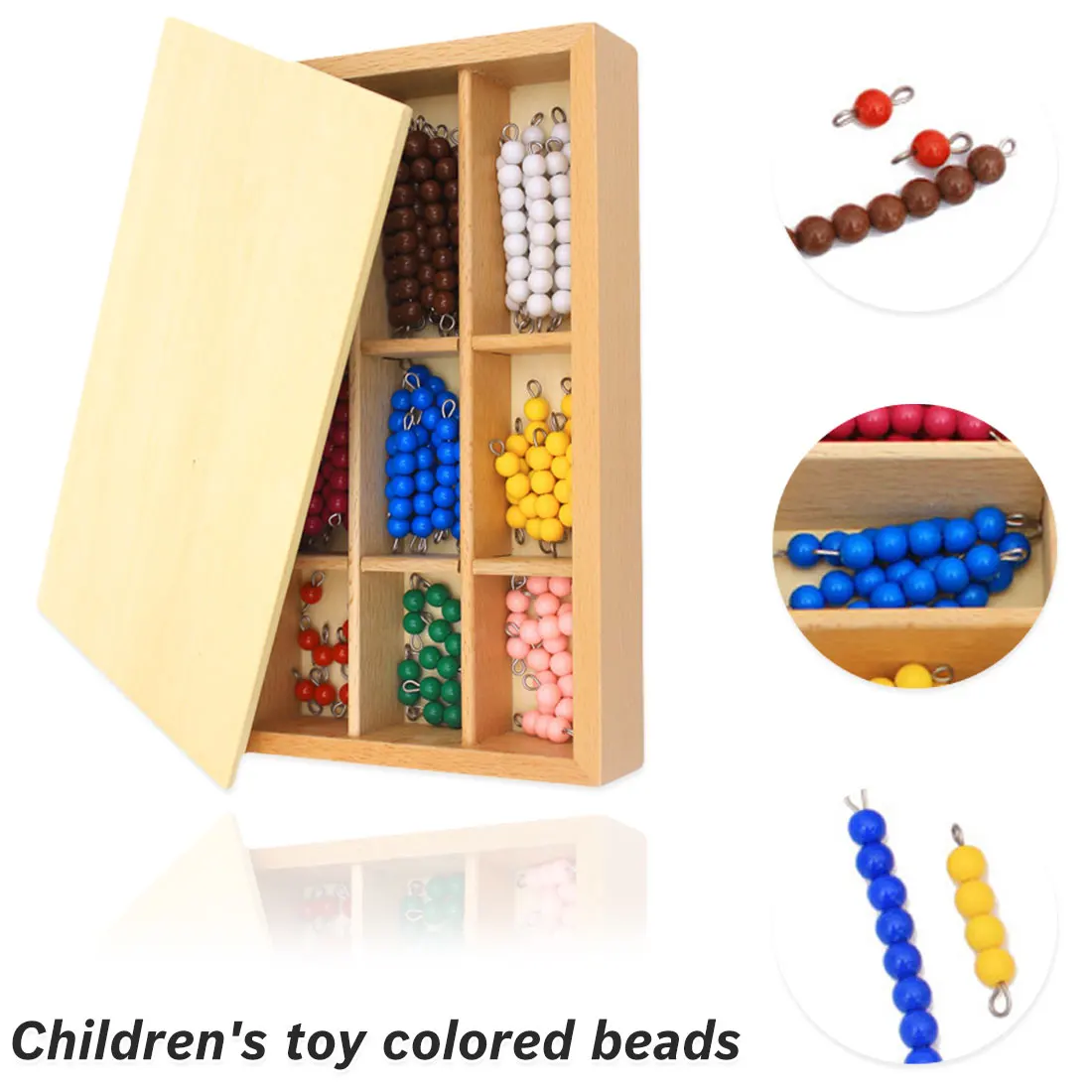 Обучающая игрушка мини деревянный Abacus дети ранняя математическая обучающая игрушка цифры подсчета счетные бусины Abacus