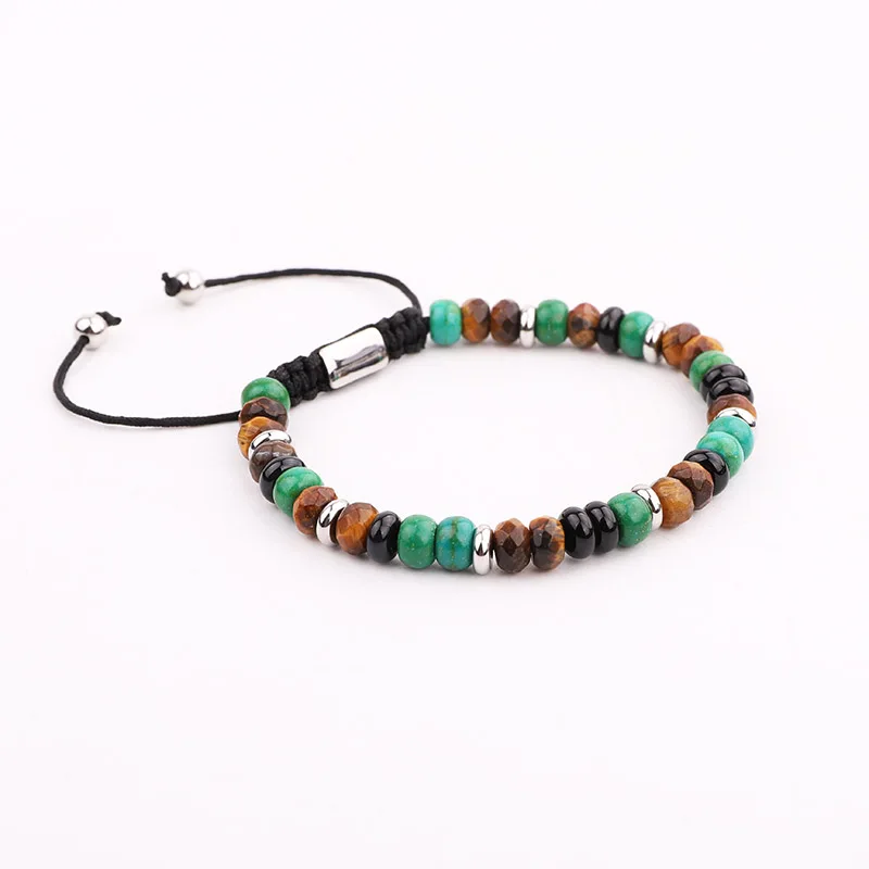 New Design Men Women Bracelet Cute Design 4mm Natural Stone Chakra Stone Energy Yoga Bracelet Men - Image 3