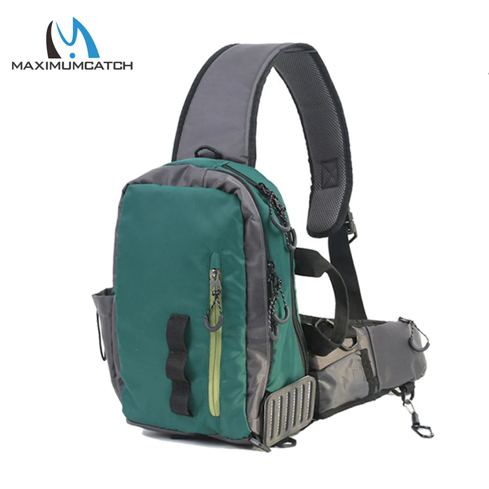  Maximumcatch Fly Fishing Sling Bag Multi-Purpose Shoulder Fishing Back pack with Fly Patch - 32811373849