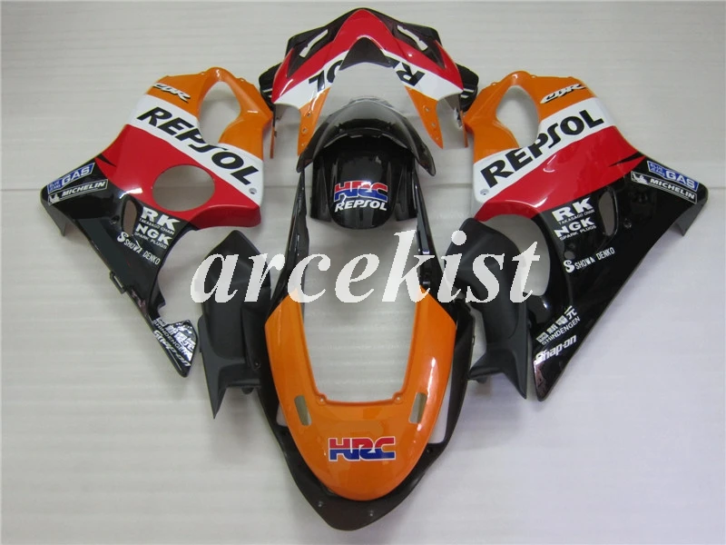 ABS мотоцикл обтекатели комплект Подходит для Honda CBR600F4i CBR 600 FS F4i 2004 2005 2006 2007 04 05 06 07 обтекатели на заказ Repsol