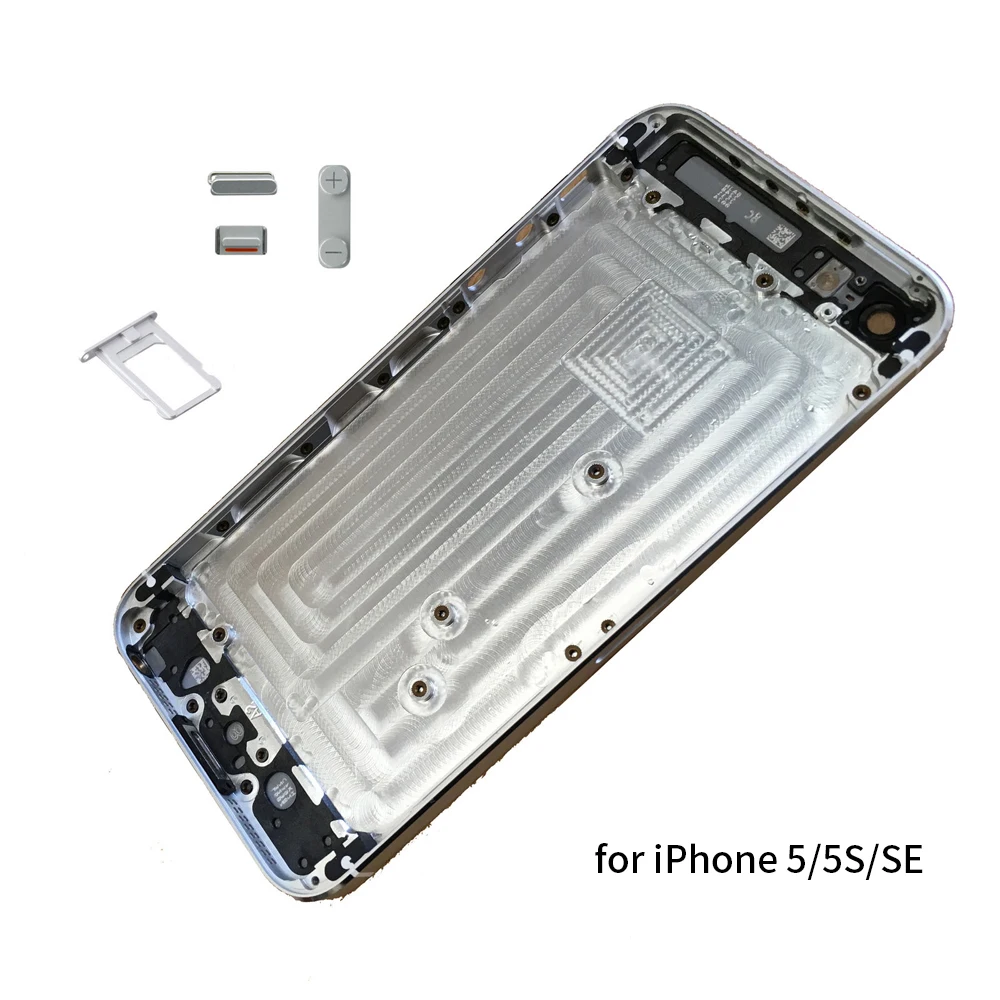 10Pcs Back Housing For IPhone 5 5G 5S SE Battery Rear Door Cover Middle Frame Chassis Body+ IMEI Replacement