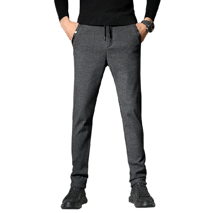 2020 Men's Casual Pants Brand Classic Full Length Suit Straight Cotton Business Man Commercial Plus Big Size 38 Trousers | Мужская