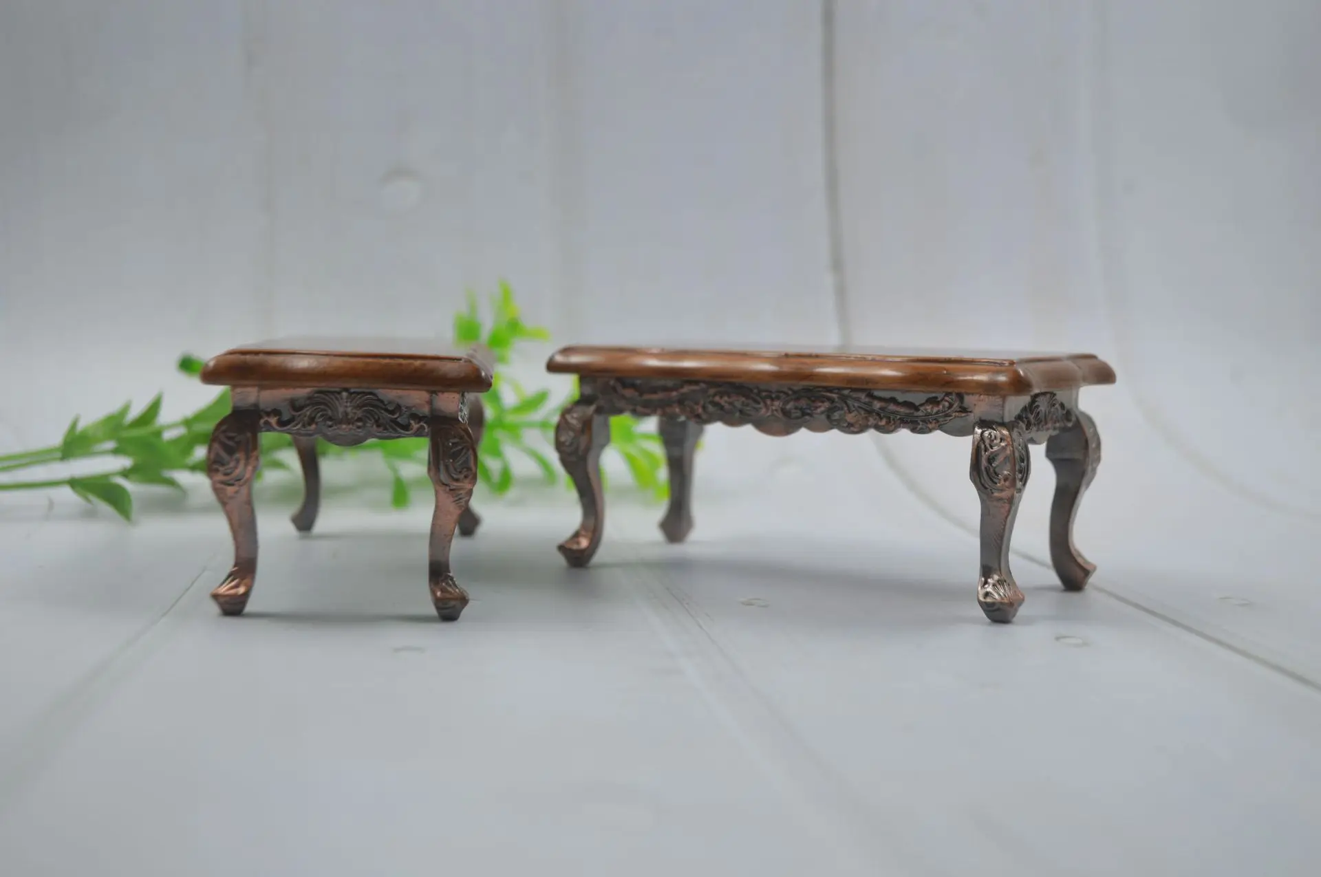 1; 12 Miniature Doll House CHILDREN'S Toy Furniture Model Round Table Retro Nostalgic European Style Mini Table Decoration