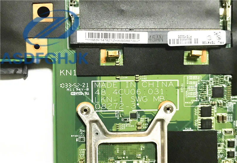 Материнская плата ноутбука для lenovo Thinkpad T510 08272-3 48.4cu06031 DDR3 63Y1503 материнская плата Nao-integrado