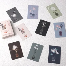 28 Sheets/Set Dream Flower Plant Series Lomo Card Cartoon Mini Postcard Message Card Christmas Gifts