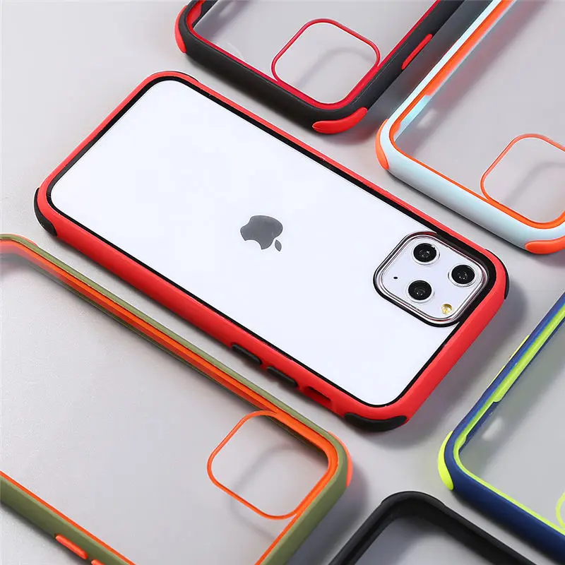 Прозрачный Бампер противоударный чехол для телефона для iPhone 11 Pro Max XR XS Max X 8 7 6 6S Plus Мягкий ТПУ Прозрачный чехол для iPhone 11 11Pro