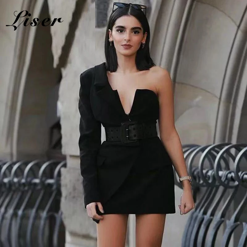 Liser новое летнее женское платье без бретелек с поясом, сексуальное облегающее платье, элегантные вечерние платья знаменитостей, черные платья, Vestidos