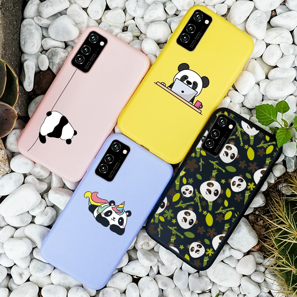 Per Huawei Honor 10 Lite 20 Pro 9X Vista 30 V30 Pro Caso Panda Per Huawei P30 Pro Lite P Smart 2019 Nova 5T Della Copertura Del Respingente Del Silico