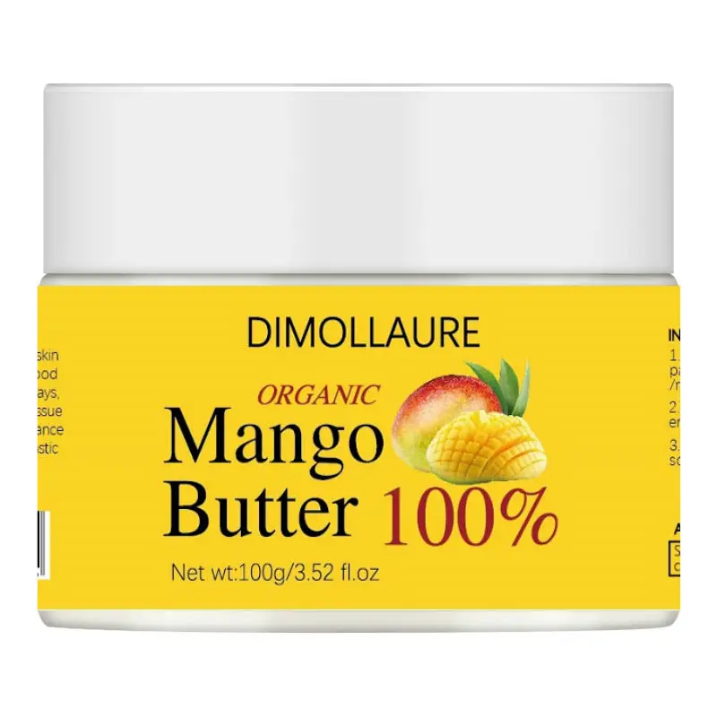 

Dimollaure Organic Mango Butter 100g Plant Skin Care Products Cosmetics Handmade Soap Raw Materials Base Oil Body Massage Oil