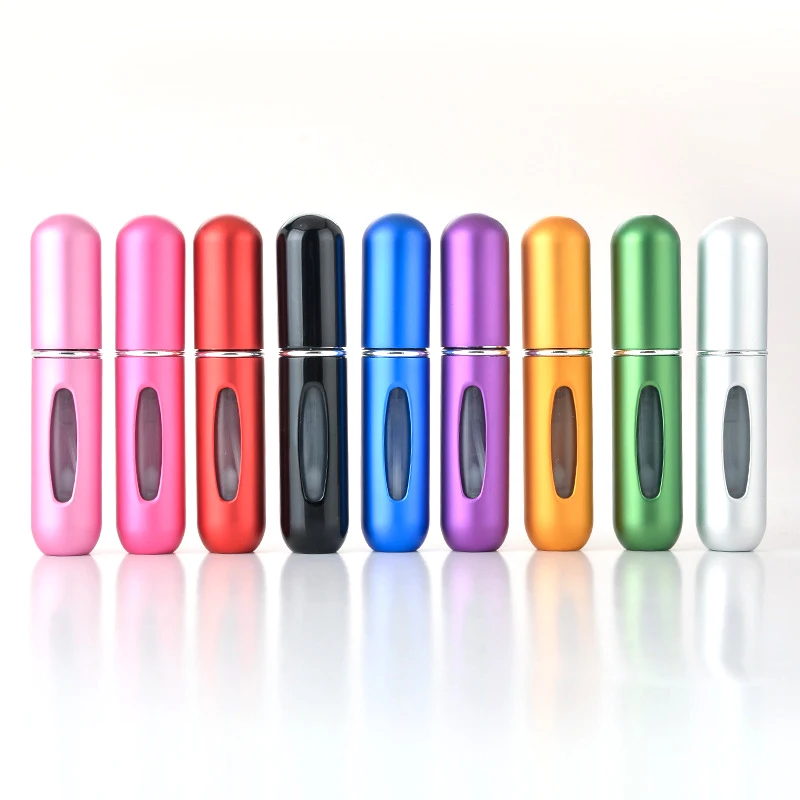 

8ml 5ml Portable Mini Refillable Perfume Bottle With Spray Scent Pump Empty Cosmetic Containers Spray Atomizer Bottle For Travel