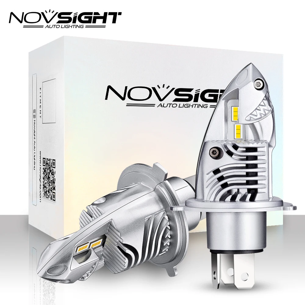 NOVSIGHT H4 9003 HB2 светодиодный фар автомобиля лампы 70W 12000LM диодные 12V 24V высокого луча