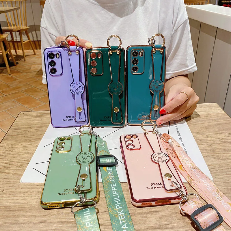 Для Huawei P40 P30 P20 Pro Lite чехол покрытие ремешок для смартфона Mate 20 30 с шейный Coque |