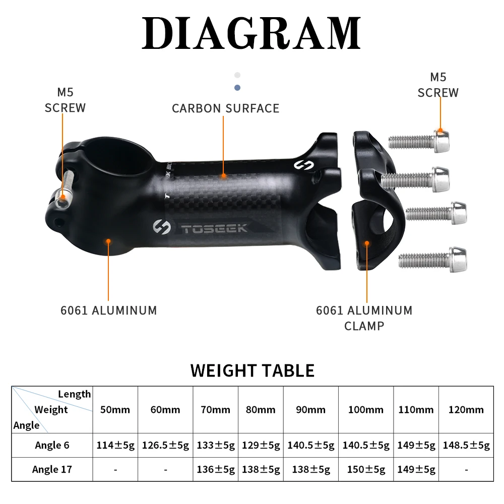 Potence De Vélo CNC 150 Mm, 12°, 28,6/31,8 Mm - Alu Noir, Universelle, 2 Ans Garantie