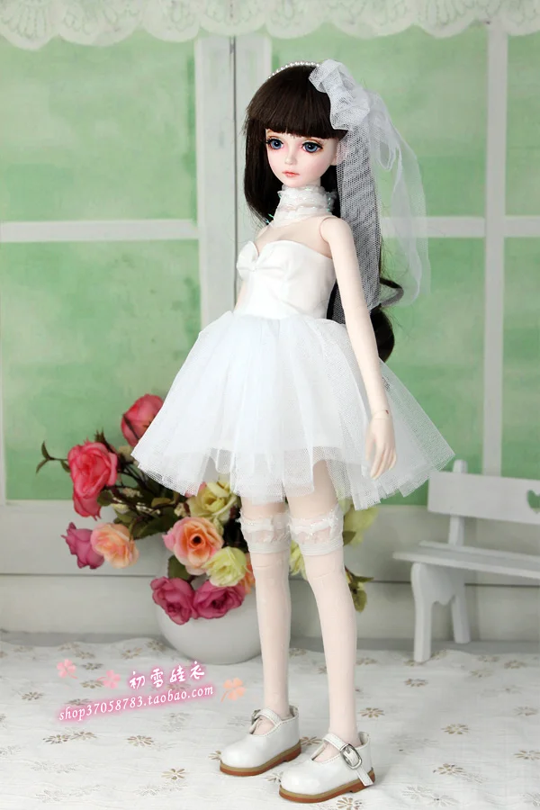 1/4 1/3 BJD аксессуары для одежды Кукольное свадебное платье для BJD/SD MSD SD16 EID женщины, не включая куклы, обувь, парик и другие E2503-B