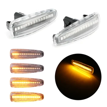 

New LED Amber Turn Signal Light For Mistubishi Lancer EVO X Car Side Maker Fender Lamp Repeater Accessories 2Pcs Car LED Blinker