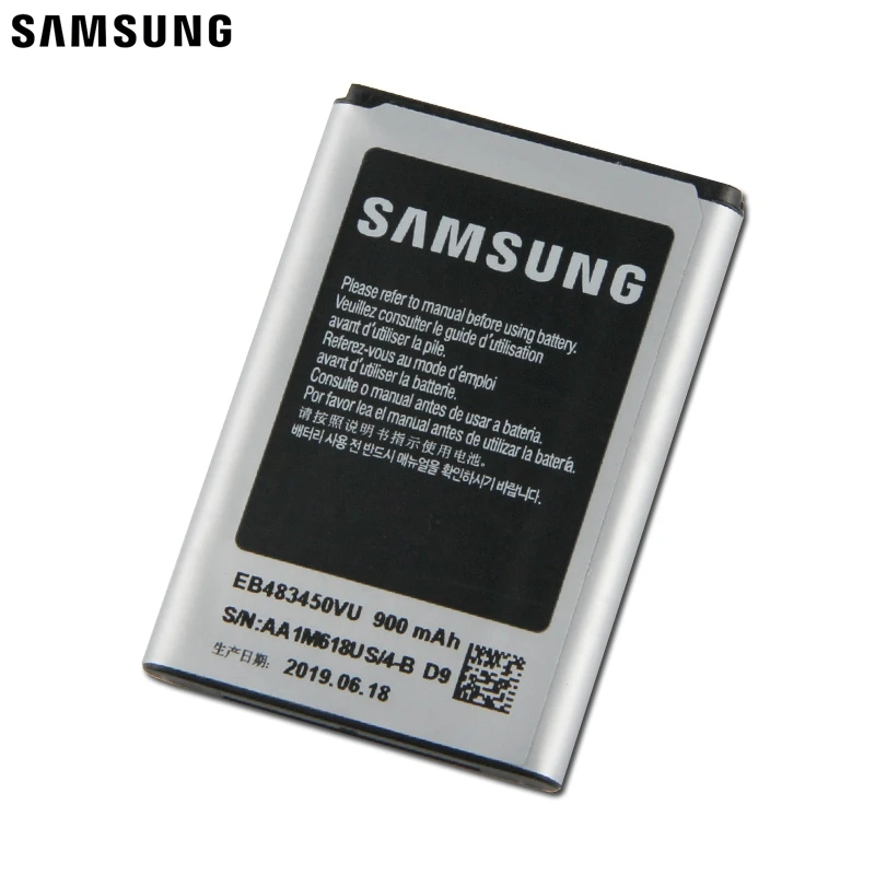 Оригинальная батарея Samsung EB483450VU для C3630 C3230 C5350 C3752 GT-C3630 GT-C3630C GT-S5350 GT-C3230 GT-C3752 GT-C3528 900 мА-ч