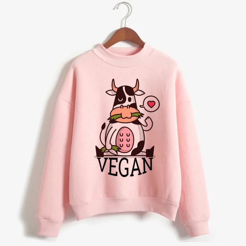 Новинка; Vegan Ullzang; сезон осень-зима; теплые модные толстовки для женщин; Harajuku; 90 s; Графический корейский стиль; толстовки; уличная одежда; Женская толстовка - Цвет: H1929