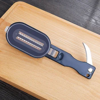 

Fish Skin Brush Fast Remove Fish Scale Scraper Planer Tool Fish Scaler Fishing Knife Cleaning Tools Kitchen Cooking Accessorie