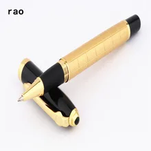 Luxo de alta qualidade 701 linha dourada escola escritório médio nib rollerball caneta novos suprimentos escrever tinta caneta papelaria