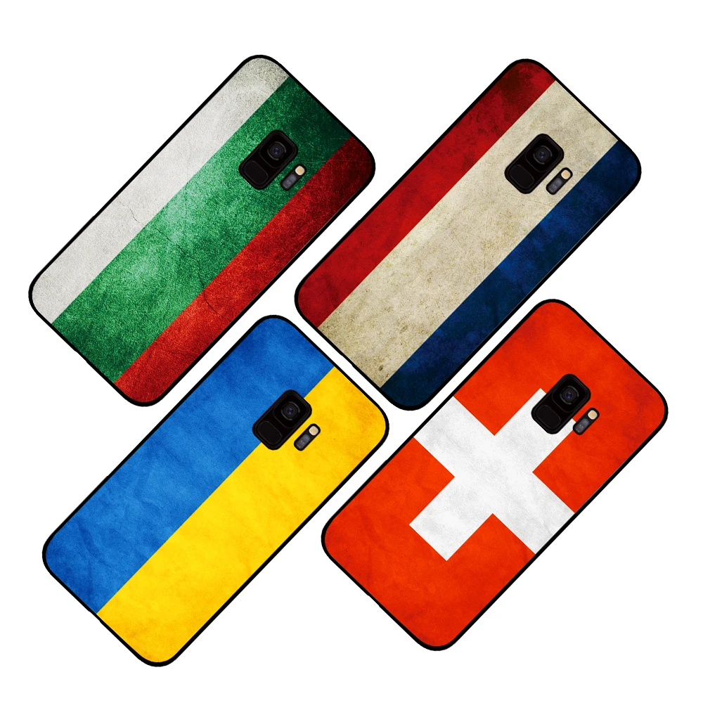 Флаги мира логотип для samsung Galaxy A6 A8 плюс A7 A9 2018 A5 2017 18 J530 J7 J8 телефонные