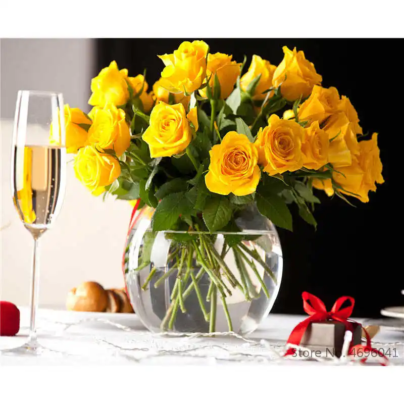 Картина по номерам рамки Раскраска домашний декор картины цветы ваза украшения