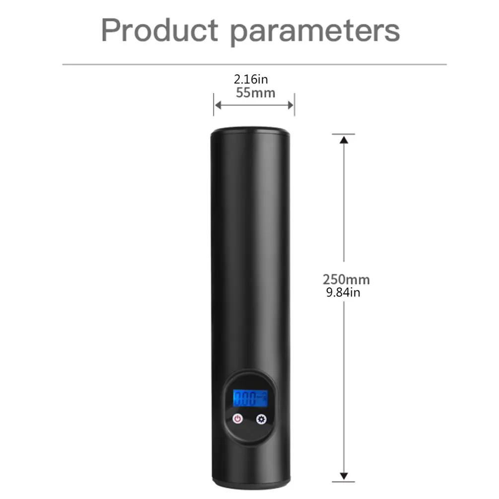 Портативный Usb интерфейс надувной насос воздушный компрессор с ЖК-дисплеем для автомобиля велосипедные шины Мячи плавательные кольца